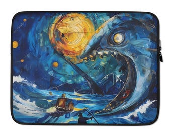 Laptop Sleeve - Van Gogh style Moby Dick fanart