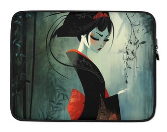 Laptop Sleeve - Anime Asian Gothic Girl