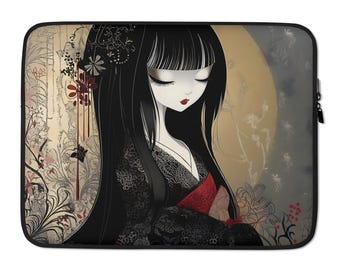 Laptop Sleeve - Anime Japanese Beauty in Kimono