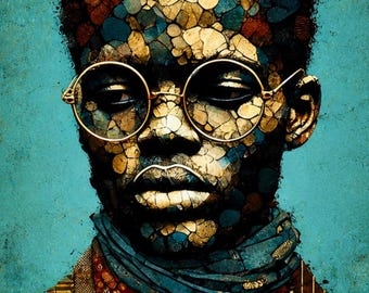 Arte afrocentrada do homem negro
