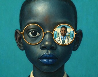 Black Kids Wall Art – Future Doctor Kids Room Decor Printable