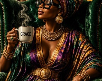 Black Woman Wall Art – Grace Printable