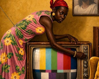 Lámina decorativa con imágenes de mujeres negras – Decoración vintage de los años 70 (imprimible)