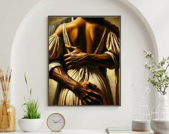 Afrocentric Couple Wall Art