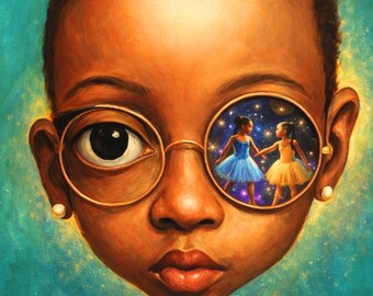 Black Kids Wall Art – Ballet Dream Kids Room Decor Printable