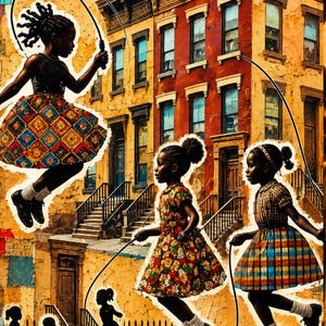 Black Girls Jump Rope Print - Etsy