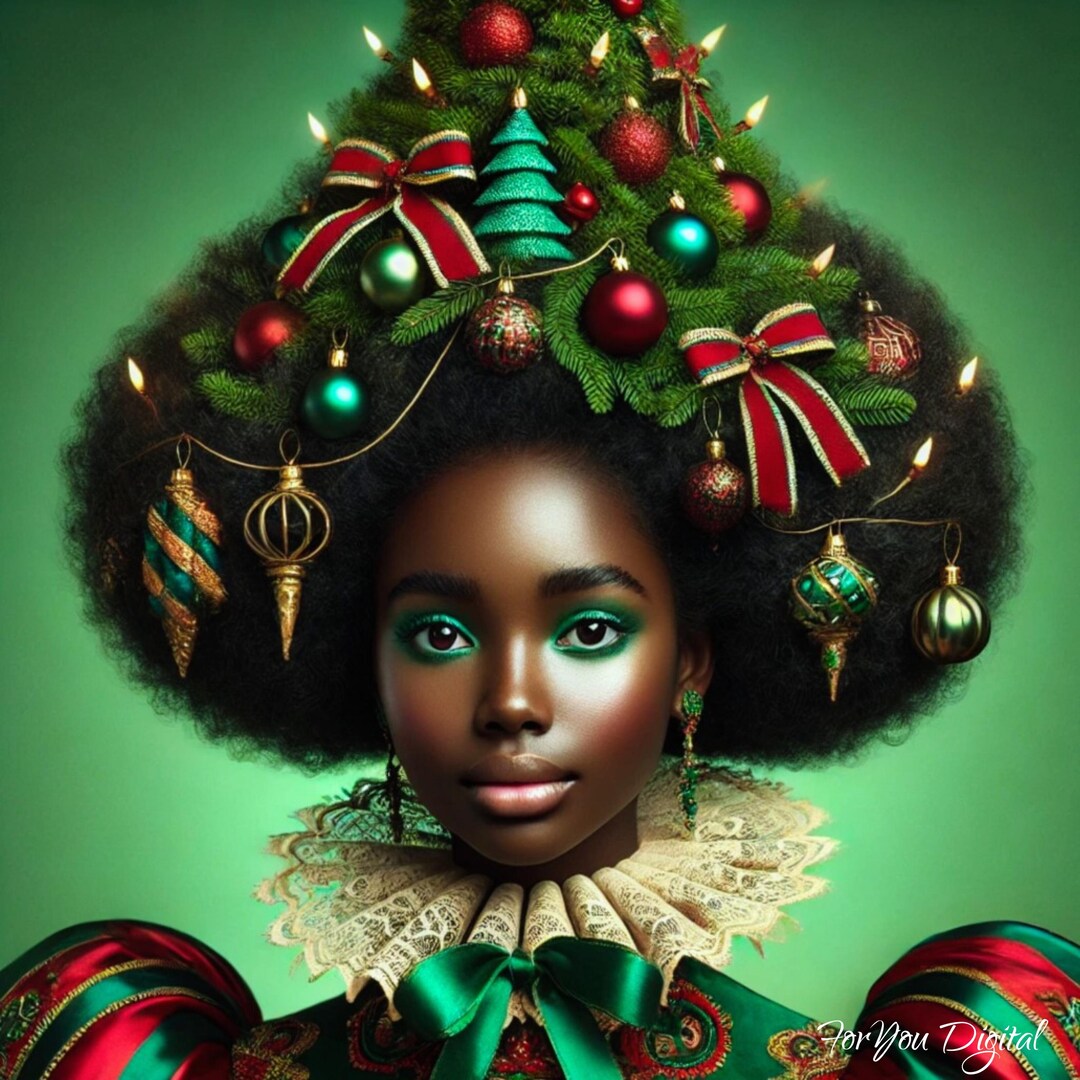 Christmas Holiday Art for Living Room African American Christmas