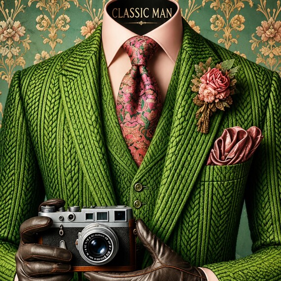 African American Fashion Wall Art – Afrocentric Black Gentleman Style Portrait