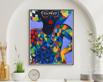 Arte murale della regina afrocentrica