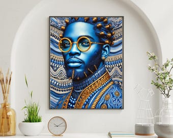 Art mural afrocentrique roi