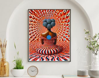 Afrocentric Black Woman Art