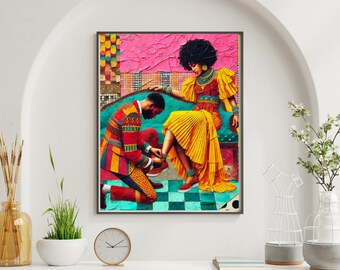 Afrocentric Love Art Print