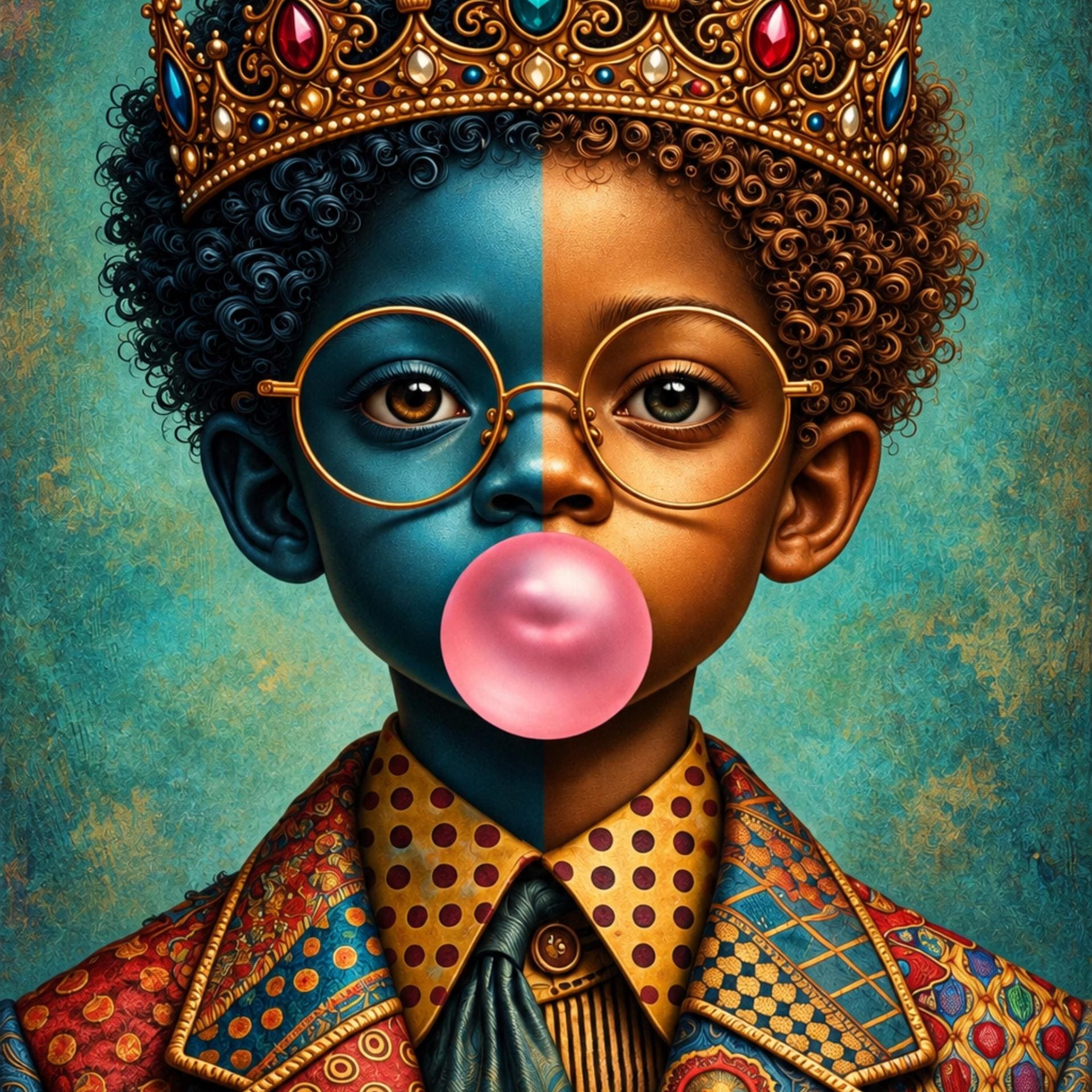 絵画 BLACK BOY Black Boy Wall Art – Young King Kids Room Printable - Etsy