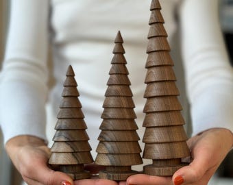 Wooden Christmas Tree Decorations for Thoughtful Holiday Gifting, Home Displays and Seasonal Hostess
