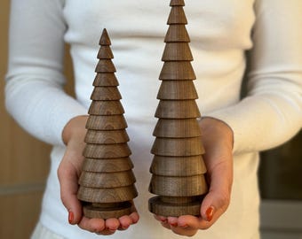 Walnut Christmas Tree Decorations for Winter Tablescapes, Festive Mantels and Thoughtful Seasonal Hostess Gifts
