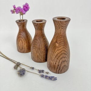 Set of Minimalistic Wooden Vases, Vase For Dried Flowers, Scandinavian Decor, Wood art For Home Decor, Boho decor