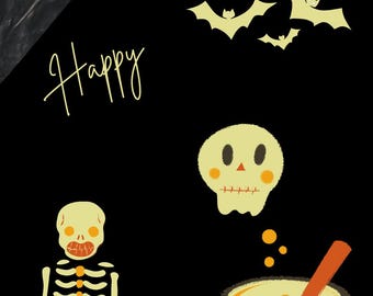 Halloween invitation cards