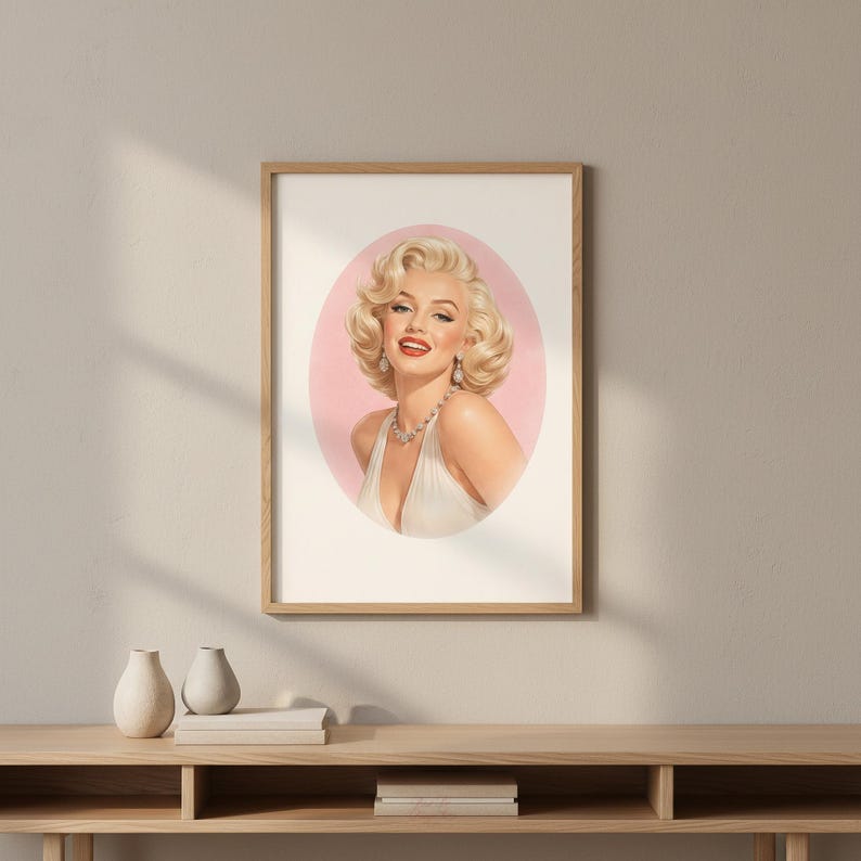 Marilyn Monroe Retro Art Print - Etsy