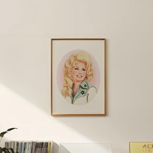 Dolly Parton Retro Kunstdruck