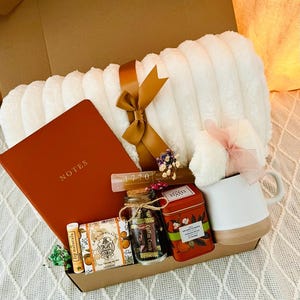 Sympathy Care Package Gift Box with Blanket, Condolences Gift Basket, Sorry for Your Loss Gift Box, Thinking of You Gift, Get Well Soon