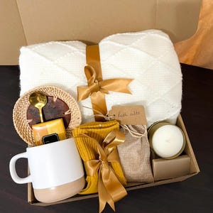 Luxe Birthday Gift Box for Men, Unique Coffee Gift for Him, Men&#39;s Care Package, Self Care Gift Basket For Boyfriend, Dad, Husband, Coworker