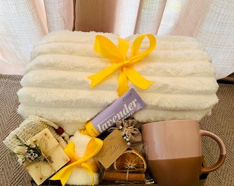 Sending Strength Self-Care Box – Anxiety Relief, Comfort Gift, Thinking of You, Mental Health, Grief, Breakup, Support Box for Her