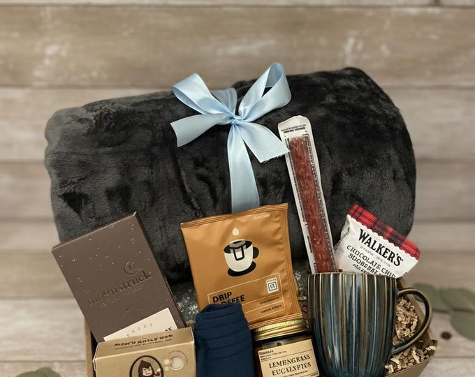 College Care Package For Him: Exam Stress Relief Gift Box