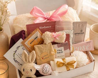 New Mom Pamper Box | Postpartum Care Package | Self Care Gift for New Mom | Baby Shower Gift | First Mother's Day Gift | Mommy Spa Basket