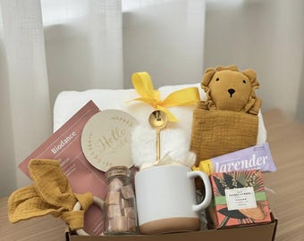New Baby Gift Box, Congrats on Your New Baby, New Mama Gift Box, Congratulations Pregnancy Gift Set, Mom Care Package, Baby Shower Gift