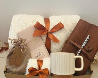 Caja de regalo de agradecimiento para hombres y mujeres, obsequio corporativo, caja de regalo Hygge, regalo de agradecimiento a empleados, canasta de regalo de cumpleaños para papá y amigo.