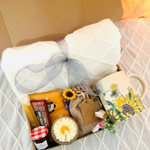Tea Gift Set, Hug In A Box, Encouragement Gift, Mom Gift Set, Thinking Of You Box, Cozy Care Package, Self Care Basket, Tea Lover Gift Box