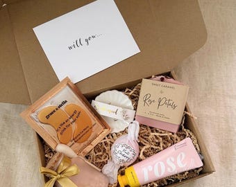 Presentförpackning för brudtärnefrieri: Vill du vara min brudtärna?