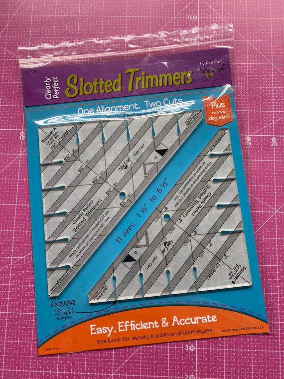 Clearly Perfect Slotted Trimmers Half-square Triangle Rulers 