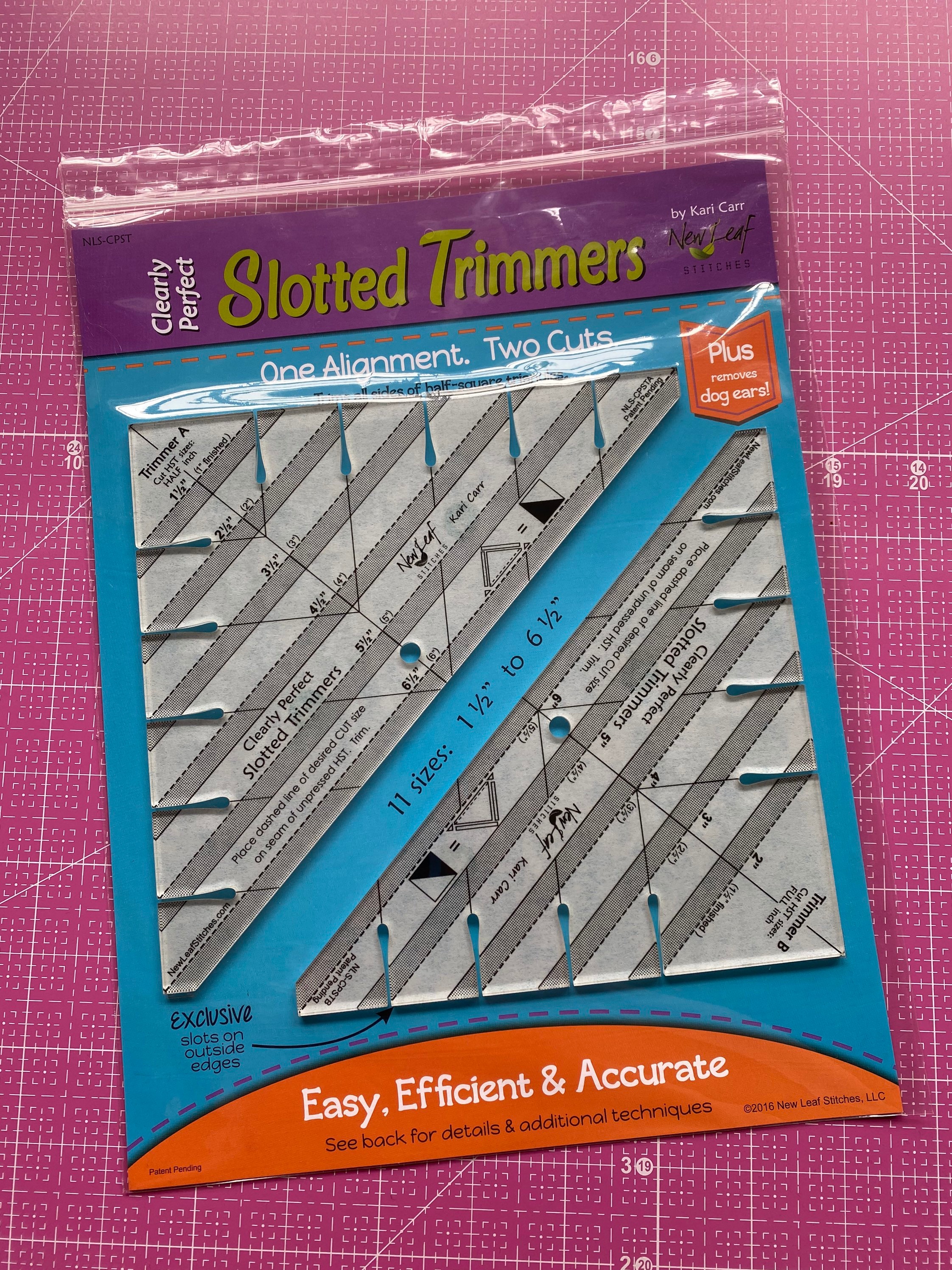 Check out the “Clearly Perfect Slotted Trimmers” which make HSTs a bre