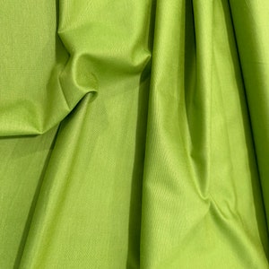 Peppered Cotton Lime Green Woven Shot Cotton