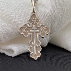 Silver Cross Necklace, Cross for Men and Women