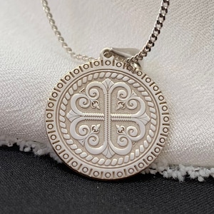 Silver Religious Figure Necklace, Necklace for Women and Men