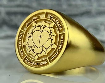 スターリングシルバー刻印LutherのローズLutheranメダルペンダント、5 / 8インチ Luther Rose, Luther Rose Necklace, Lutheran Jewelry, Lutheran Rose