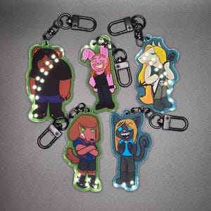 FANMADE 2. 5in Metalocalypse Dethklok Furries Keychains