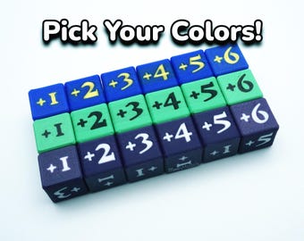 Mini dés positifs (lot de 8) - Petits dés de 12 mm parfaits pour One Piece, Lorcana, MTG, Pokemon, Gundam, Union Arena, YuGiOh et plus encore !