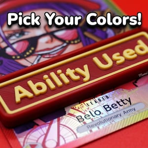 TCG Ability Used Markers (Set of 2, Multiple colors) - Perfect for One Piece, Lorcana, Pokemon, Union, FAB, MTG and other trading card games