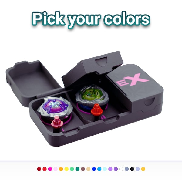 Pocket Clam Shell Deck Box for Beyblade X - The smallest and easiest deckbox solution to carry your BeyBlades to the next tournament