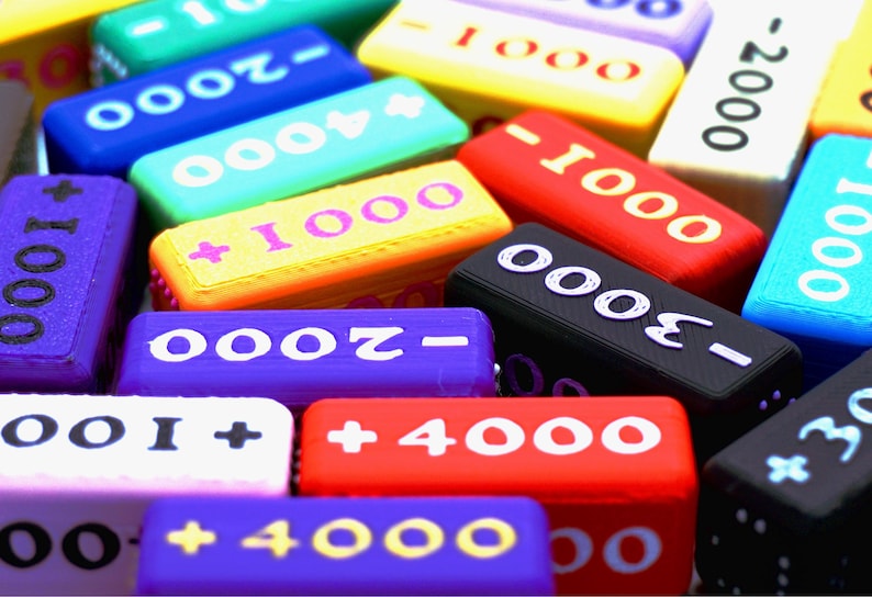 Attack Increase/Decrease Markers (Set of 6) - Used for One Piece, Yugioh, Dragonball, Gundam, Digimon, Union Arena, table top games and more image 2