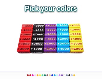 Attack Increase/Decrease Markers (Set of 6) - Used for One Piece, Yugioh, Dragonball, Gundam, Digimon, Union Arena, table top games and more