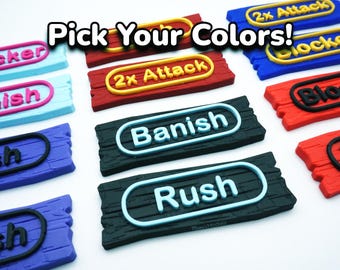 Marqueurs de capacité One Piece (lot de 4) - Conçus pour One Piece mais également parfaits pour Dragonball, Digimon, Union Arena, Gundam et bien d'autres jeux.