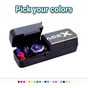 Slam Shell EX Deck Box for Beyblade X - The complete storage solution to carry your BeyBlades, Ripcord, and Launcher at your next tournament