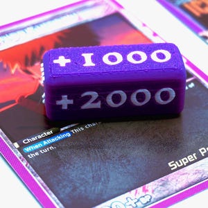 Attack Increase/Decrease Markers (Set of 6) - Used for One Piece, Yugioh, Dragonball, Gundam, Digimon, Union Arena, table top games and more image 5