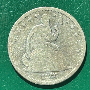1876-S Seated Liberty silver half dollar