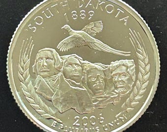 2006-S  Washington Quarter South Dakota Proof 90% Silver