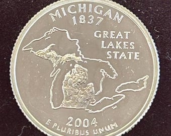 2004-S  Washington Quarter Michigan Proof 90% Silver